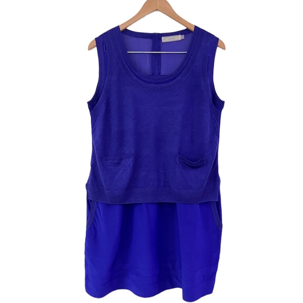 Anthropologie Royal Blue Sleeveless Dress